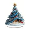 2D Flat Acrylic Christmas Color Gift Christmas Tree Home Living Room Holiday Desktop Decoration Assembly Props