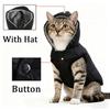 Cozy Pet Jacket Coat Soft Hooded Kitten Costume Winter Thicken Fleece Windproof Clothing With D-ring For Small Cats Sphynx Cat