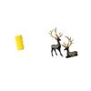 Porcelain Flower Vase And Reindeer Sculpture Set Elegant Desk Ornament with Elk Resin Statue