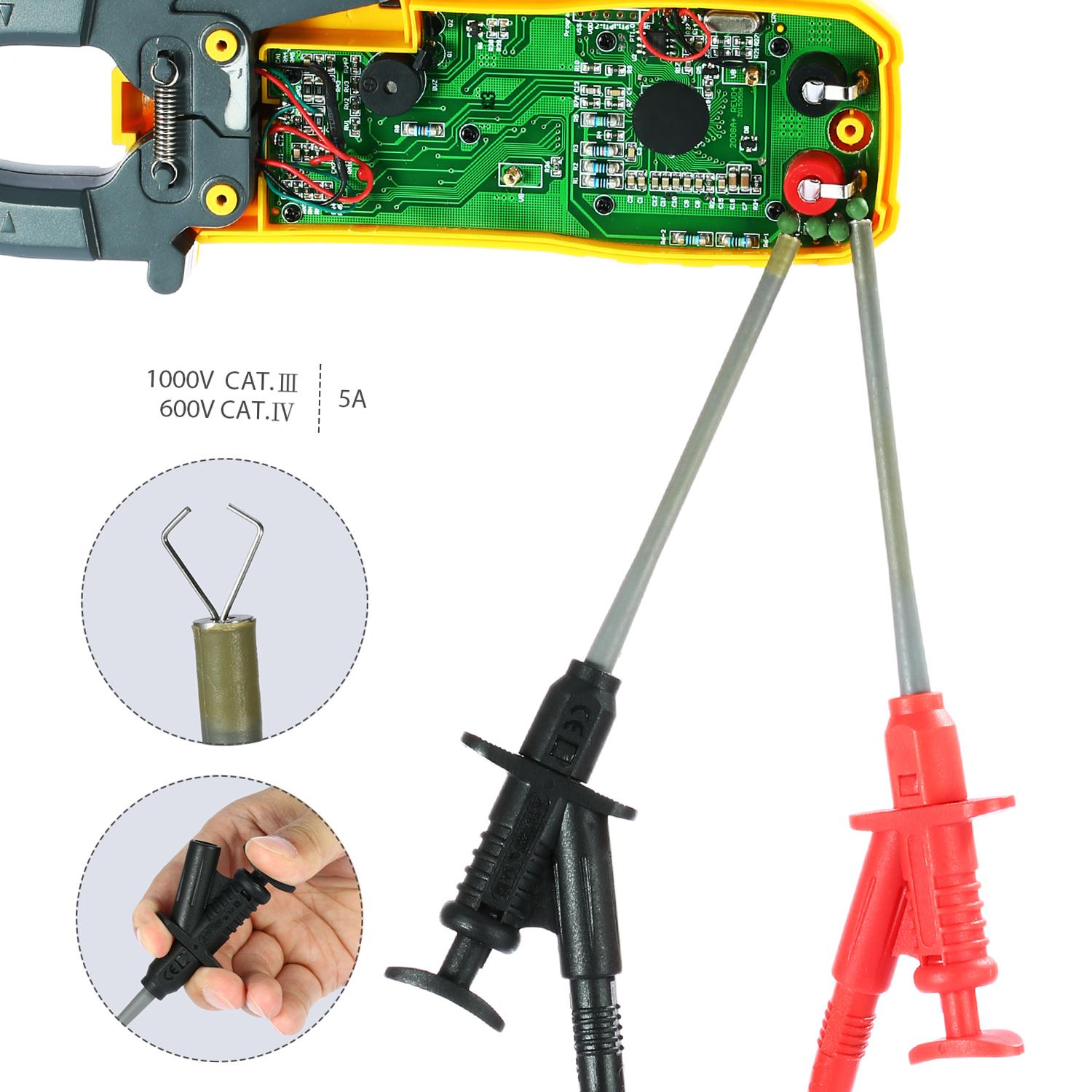 

MK30 21pcs Electronic Test Kits Multimeter with Alligator Clips Replaceable Probes Tips Accessories Kit for DMM червоний