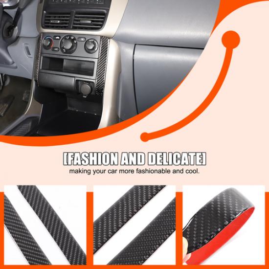 Soft Carbon Fiber Center Air Condition Side Trim Sticker for Honda Pilot 2003-08