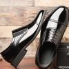 Business Men's Leather Shoes Fashion New Formal Shoe Black Round Toe Work Shoes Versatile Comfortable Male Flats Homme