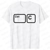 CTRL + C CTRL + V Family T-Shirt Father and Son Daughter Tshirts Funny Copy Paste Matching Family Oufits Tops Father's Dad Tees