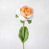 Flor de Crochê de Lã Rosa Artificial Flor que Nunca Murcha Flor Duradoura Design de Textura 3D Floração Romântica para o Dia das Mães