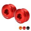 2pcs Mountain Cycle Pedal Cover M14 Pedal Screw Dust Cover Aluminum Alloy Repair Parts Riding Cyclin