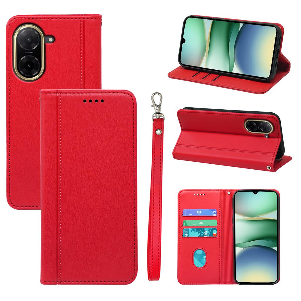 HX01 Für Xiaomi Redmi A5 4G (171,7 mm)/Poco C71 4G Brieftasche Hülle Magnetverschluss PU Leder Handyhülle