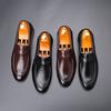 Men's Classic Retro Fullstrap Loafers Men Microfiber Leather Casual Shoes Mens Wedding Party Moccasins Outdoor Driving Flats