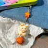 Bag Pendant Resin Star Cat Design Keychain with Bell Sound Mobile Phone Lanyard Stress Relief Hanging Buckle Lightweight Bag Hanger