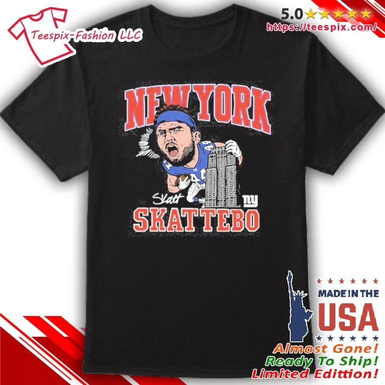 Футболка с карикатурой на Cam Skattebo Giants Унисекс S