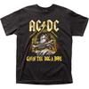 T-shirt Unisexe Noir ACDC Givin The Dog A Bone Design Graphique Vintage AHN02186