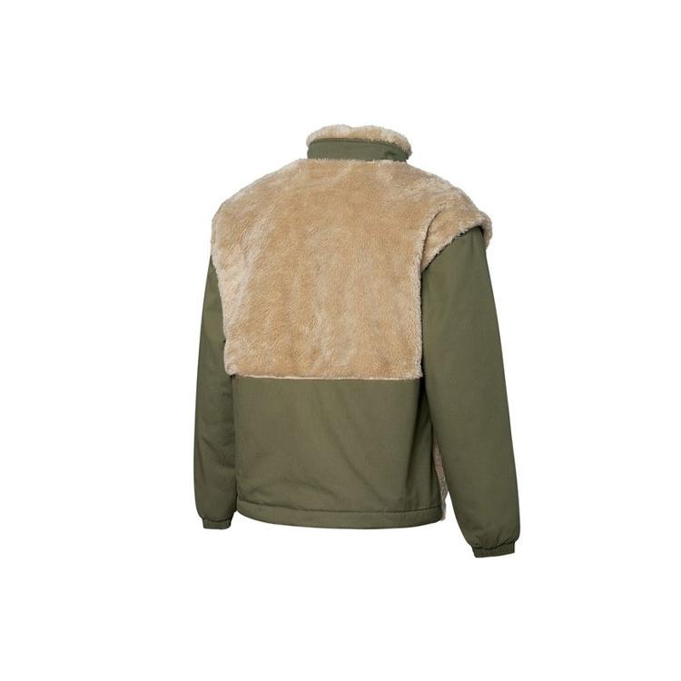 Puma Velvet Jackets Men's Khaki Stand Collar Moderate (Unisex) Velvet Jackets 534974 12