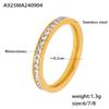 Anillo de Diamante Elegante y Sencillo para Apilar para Mujer