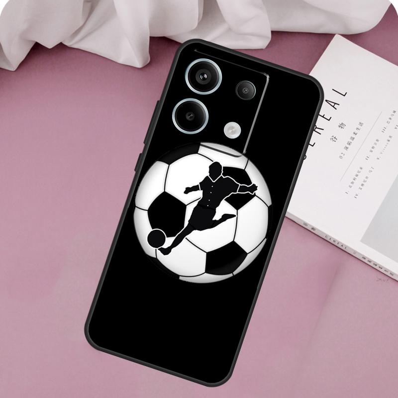 Football Soccer Ball Case For Xiaomi Redmi Note 13 Pro 14 12 11 10 9 11S 12S Redmi 15 14C 10C 12C 13C 15C Cover