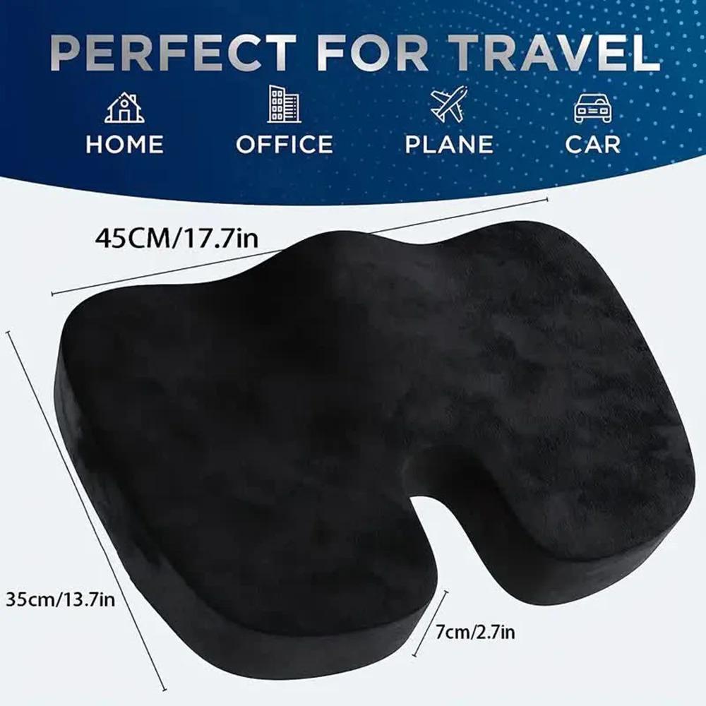 Seat Cushion Memory Foam Office Chair Cushions Travel Seat Cushion Car Office Hip Support Memory Foam Chair Pad for Back