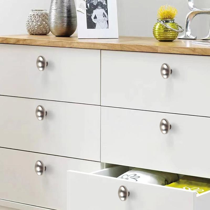 Poignées de Meuble Ovales en Alliage de Zinc à Trou Unique Disponibles en Plusieurs Couleurs Adaptées aux Poignées d'Armoire de Cuisine et aux Boutons de Tiroir