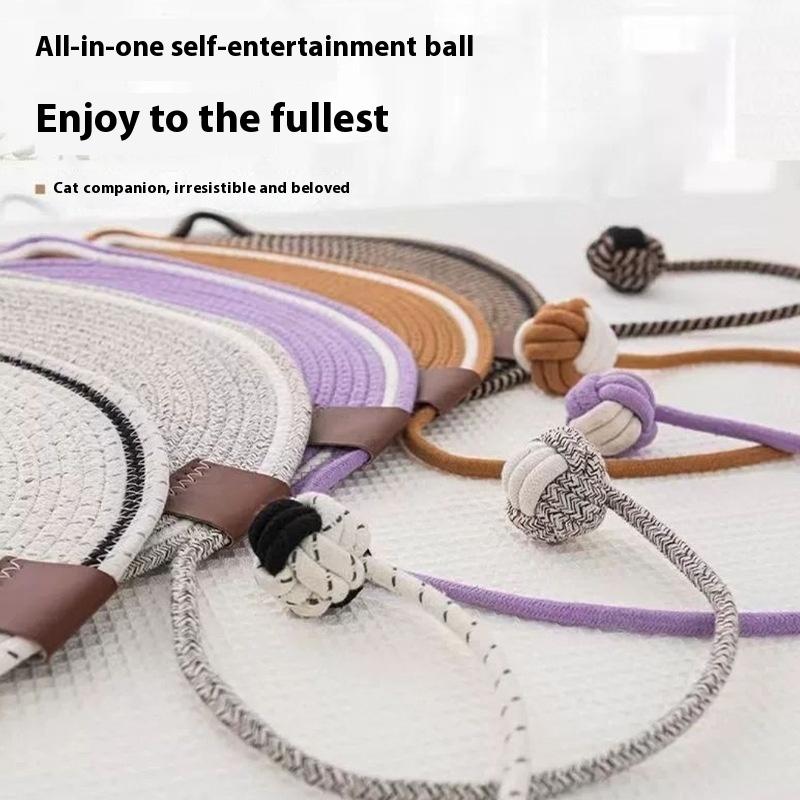 42cm Cotton Rope Cat Scratcher Board Cat Scratching Post Mat Toy Bed Mat Claw Sharpener Scrapers For Cats Grinding Nail Pad Mat