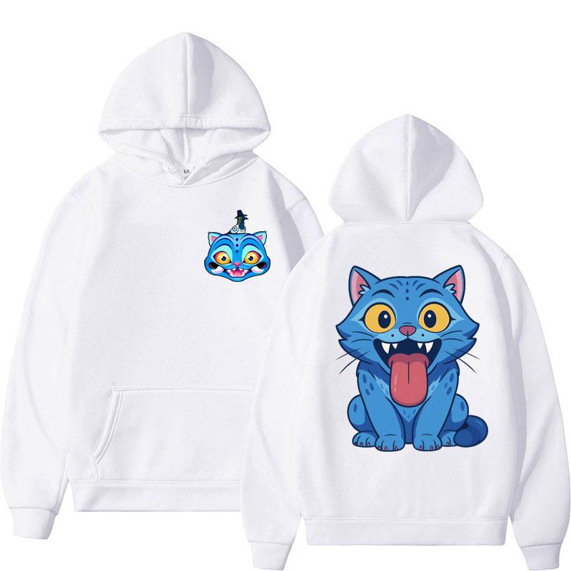 Cute Derpy Tiger KPop Demon Hunters Hoodie Men Women Sweatshirt Oversized Fleece Casual Streetwear Fall Winter Zip Up Coats