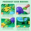 AIUAZA Hungry Turtles Board Hunger Box Board Turtle Bean Eating Board Party and Home Player Game Game, Game, Game, Toy, Toy, 2-4 (72 Beans)