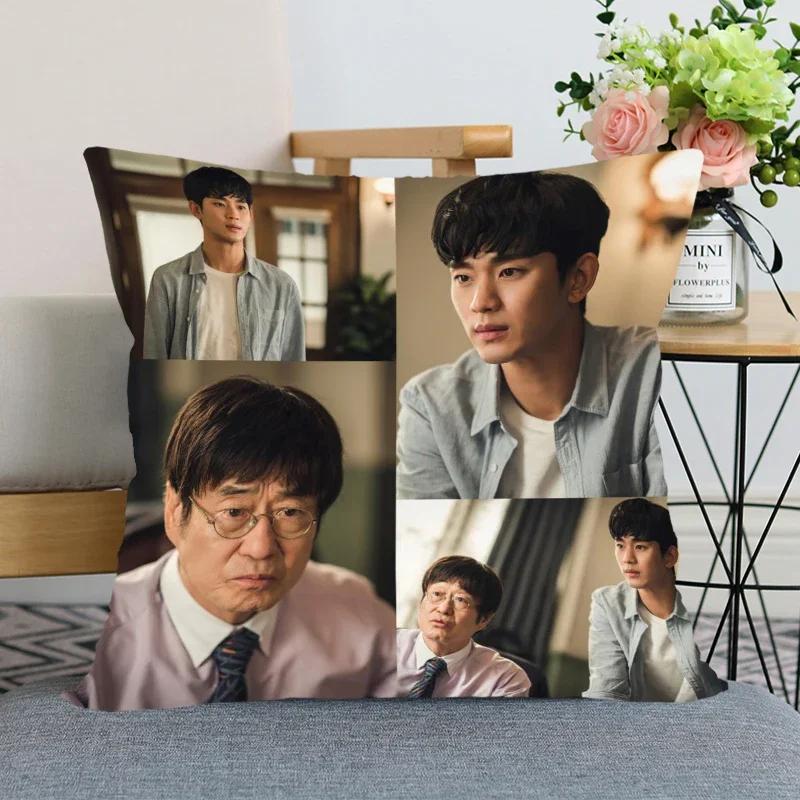 45x45cm Kim Soo Hyun Pillowcase Bedroom Home Decorative Nice Gift Pillow Cover Square Zipper Pillow Cases Satin Soft Fabric