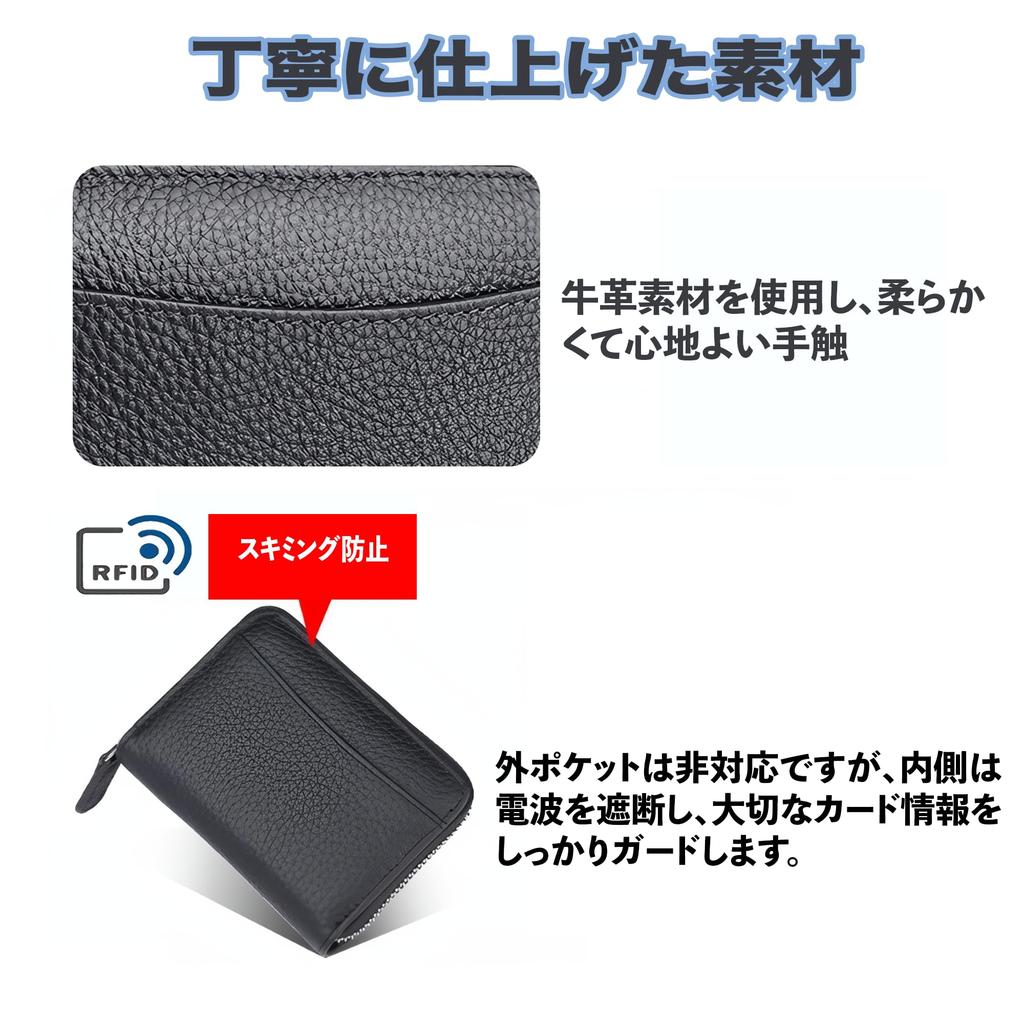 KYAN Mode Echte Leder Mini Geldbörse, Kompakt, Leicht, Großes Fassungsvermögen, Akkordeon-Stil Kartenetui, Zweifach faltbare Geldbörse, Scheinfach, Münzfach,