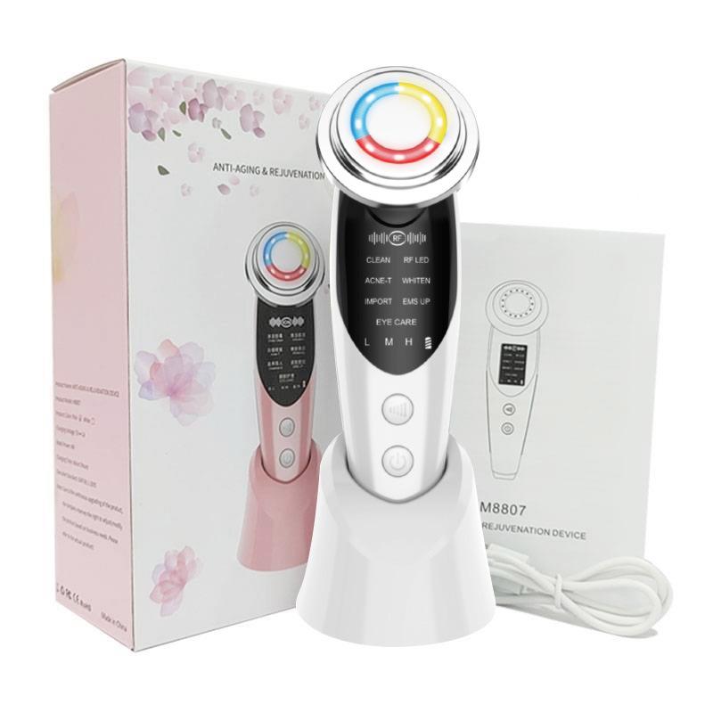 Beauty Instrument Introducer with EMS Ion Facial Color Light Beauty Instrument Skin Care Instrument Microcurrent Red Light Rejuvenation