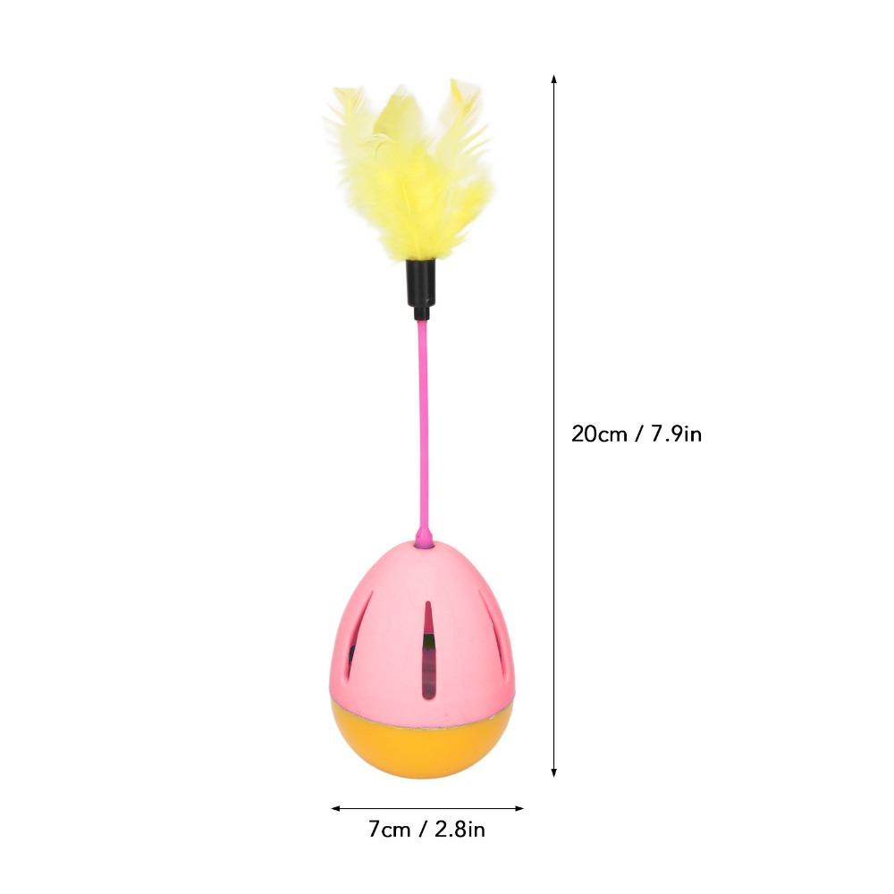 Round Tumbler Tumbler Cat Feeder Toy Interactive Kitten Play Toy Daily Indoor Entertainment