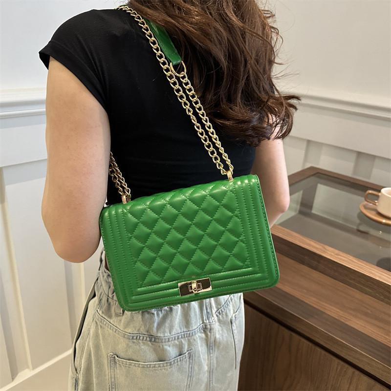 Stylish Korean Fashion Small Square Crossbody Bag For Women Pu Leather Trendy Street Style Handbag