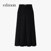 Edition Women's Fine Wool A-Line Pleated Wide-Leg Skirt Pants