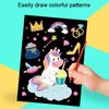 Art Painting Paper Scratch Art Painting Paper Card Kit Dinosaur Drawing Board Scratching Card Paper
