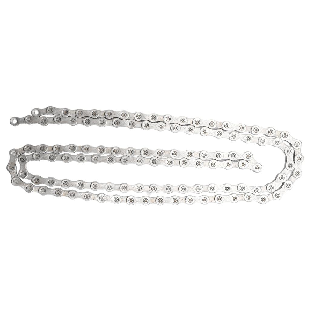 Bike Chain 116 Links 12 Speed Variable Speed Cycling Chain with Hook and Loop Link Block for Mountain Road Bicycle