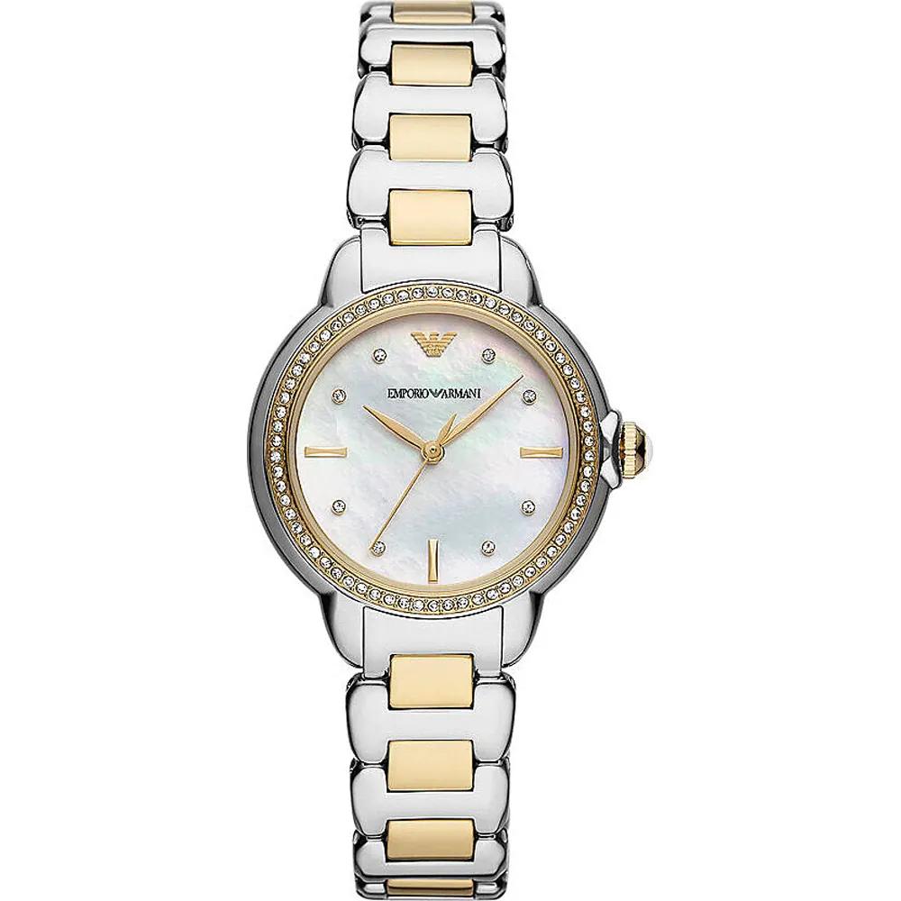 Emporio Armani Mia Mother of pearl Bicolor Ladies Quartz Watch AR11524 мать жемчужного