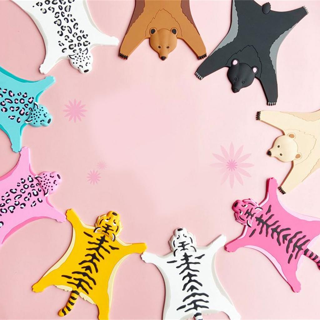 Unikátní podtácky Domácí Leopard Tygr Zvíře Izolační podložka Podtácek Tepelně odolná Podložka pod hrnek pro Hotel Obývací pokoj Stůl