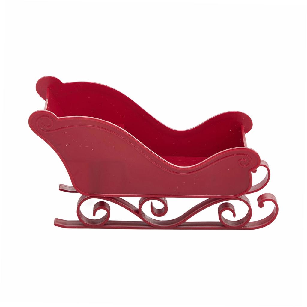 Festive Christmas Santa Sleigh Table Centerpiece Ornament for Home and Holiday Seasonal Decor Display Display Display Display