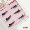 RED SIREN Self Adhesive Eyelashes 3Pairs/Pack Natural Look Half Faux Mink Lashes Long Lasting Press On Cat Eye Lashes Makeup