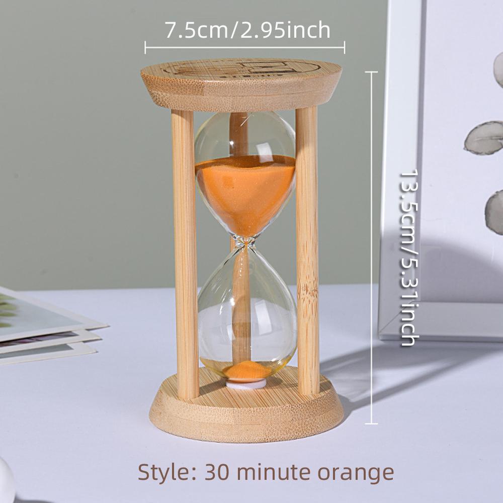 1 SZTUKA 3/5/10/15/30 Minut Drewniany Klepsydra Timer Domowy Salon Dekoracja Biurka Prezent Urodzinowy dla Dzieci Przenośna Klepsydra Piaskowa