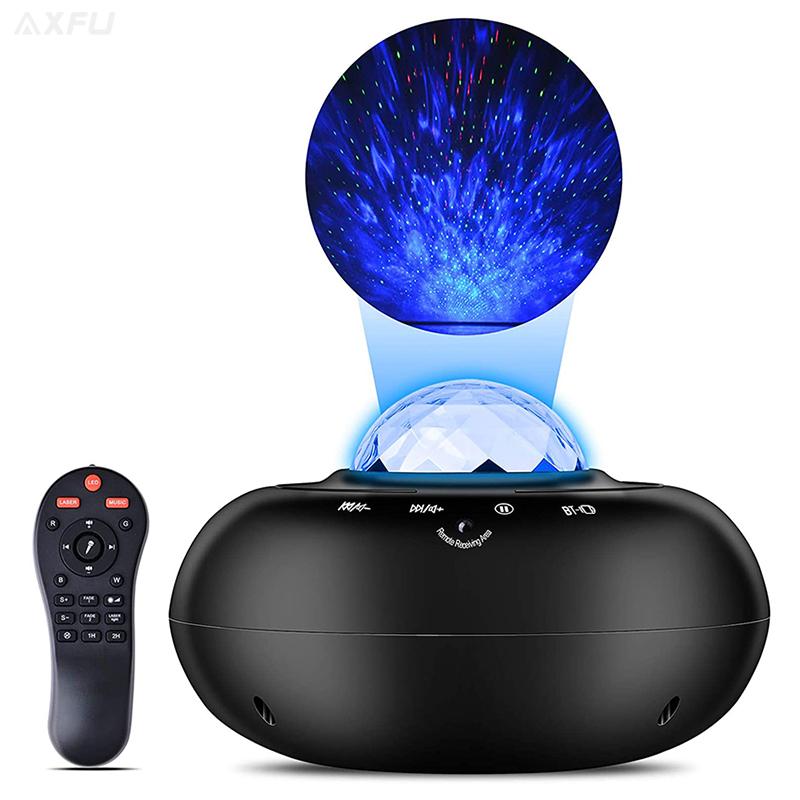 Star Projector With Ocean Weave, Colorsmoon 2 In 1 Night Light Starry Projector With Remote Control For Kids Baby Teen