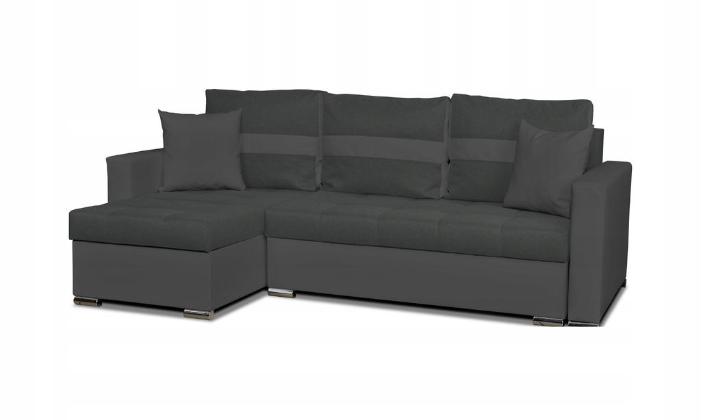 Figo Corner Sofa Bed with Sleeping Function, Corner Sofa, Family Furniture, Gray-gray