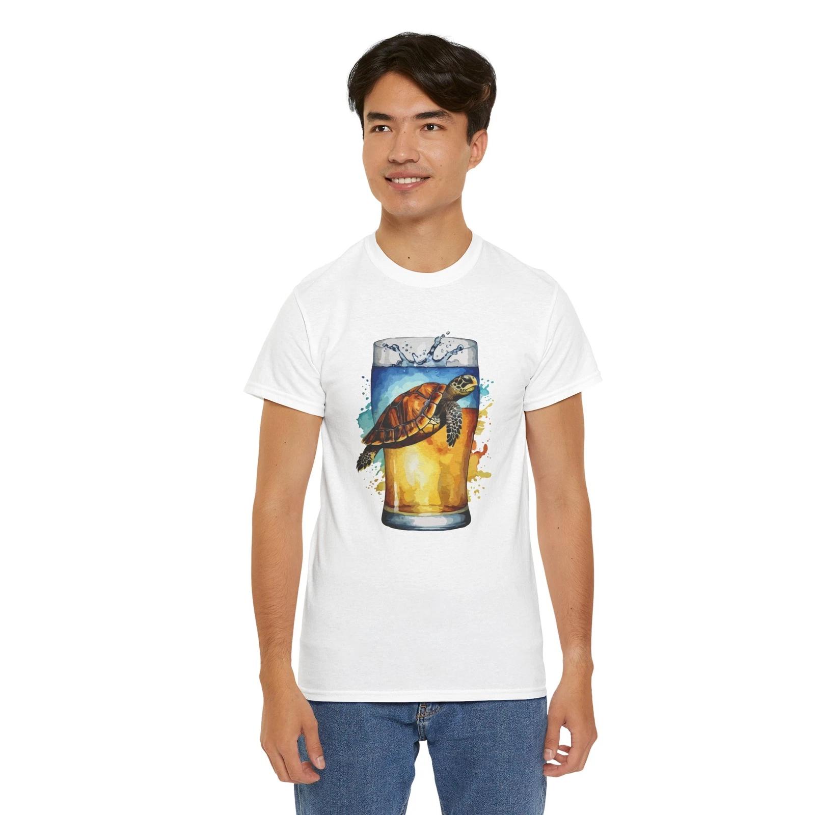 Sea Turtle T-Shirt | Cute & Trendy Tee for Marine Life Fans Funny Beer Tshirt S