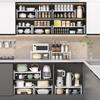 Retractable Kitchen Countertop Spice & Dish Storage Rack