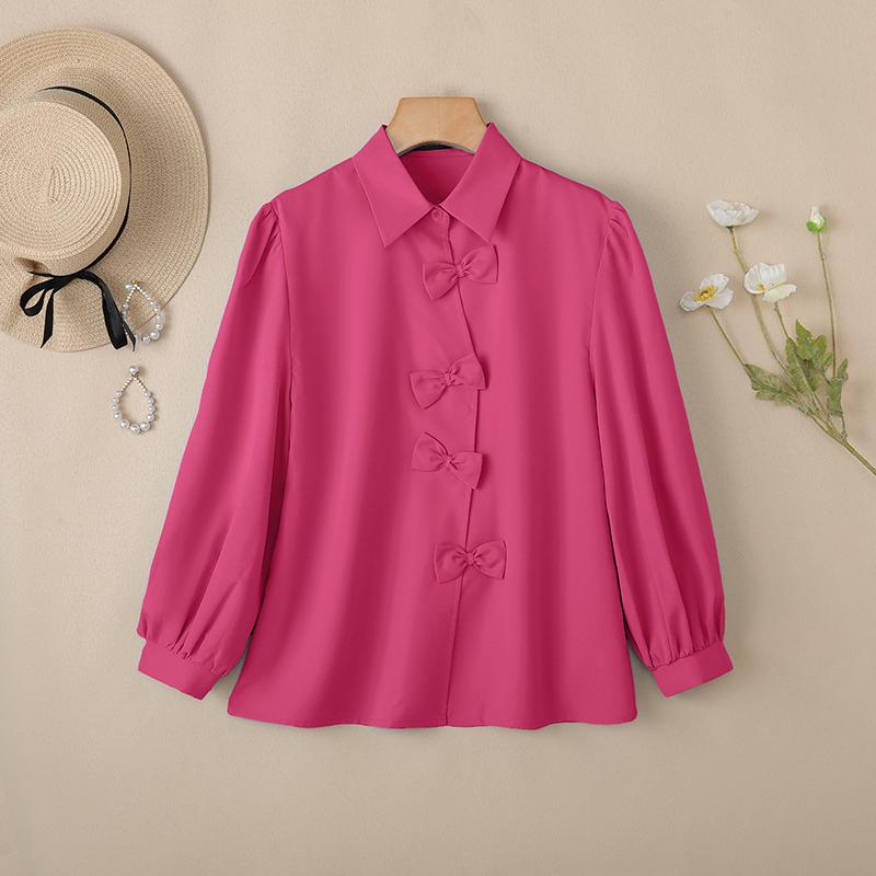 ZANZEA Lässige Bluse mit Umlegekragen und langen Ärmeln für Damen