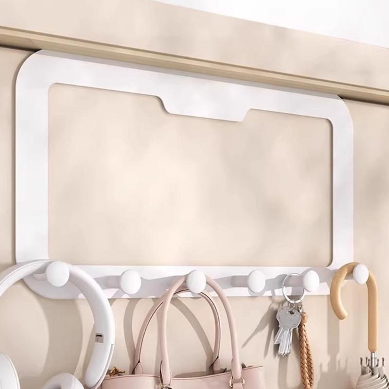 Simple Creative Door Hanger No Trace Adhesive Hooks Sturdy Over Door Hanger for Clothes Towels and Accessories