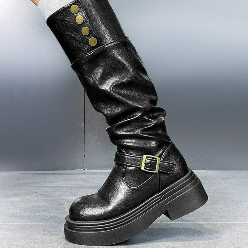 

Модные женские повседневные полусапожки в западном стиле, ботильоны в британском стиле 40 чёрный