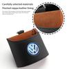 WET1 Car Air Vent Pocket Storage Box Nappa Leather Vent Hanging Organizer For Volkswagen VW Golf 4 5 6 7 Polo Jetta Sagitar Magotan