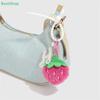Plush Strawberry Note Bow Keychain Pendant Phone Chain Backpack Charm