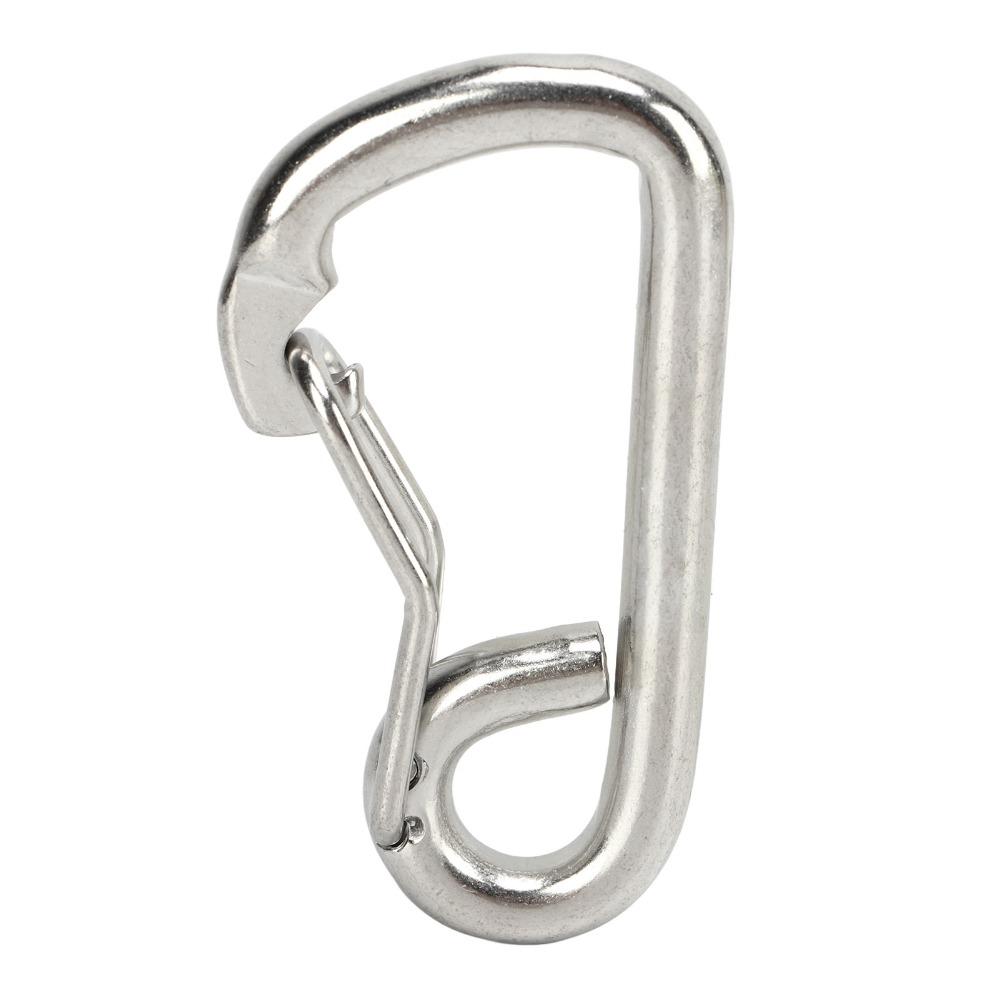 316 Stainless Steel Scuba Diving Safety Carabiner 80mm Quick Release Hook Scuba Diving