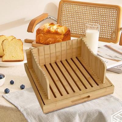 Bread Slicer Baking Tool Sturdy Kitchen Gadget Professional Wood Loaf