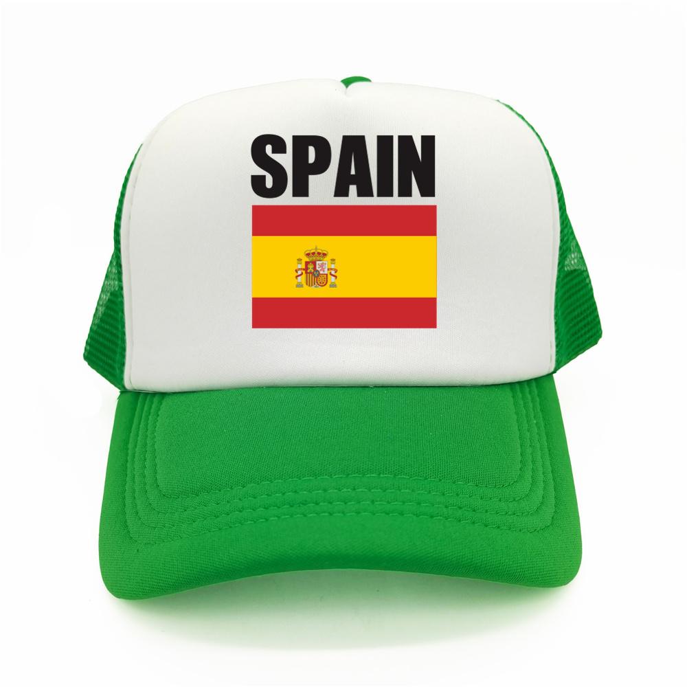 Flag Of Spain Baseball Cap For Women Unisex Country Proud Mesh Net Trucker Hats Summer Breathable Snapback Dad Gift Caps