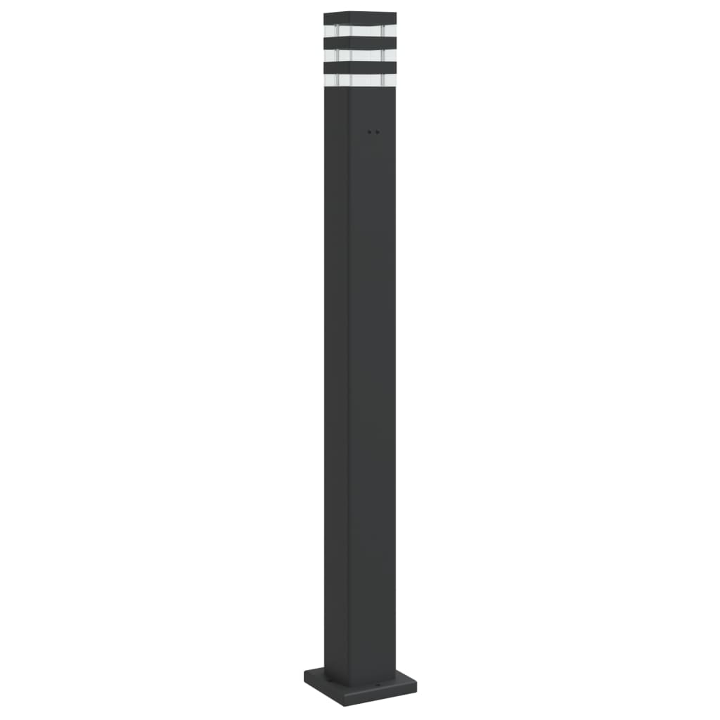 Vidaxl Outdoor Standing Lamp, With Socket, Black, 110 Cm, Aluminum