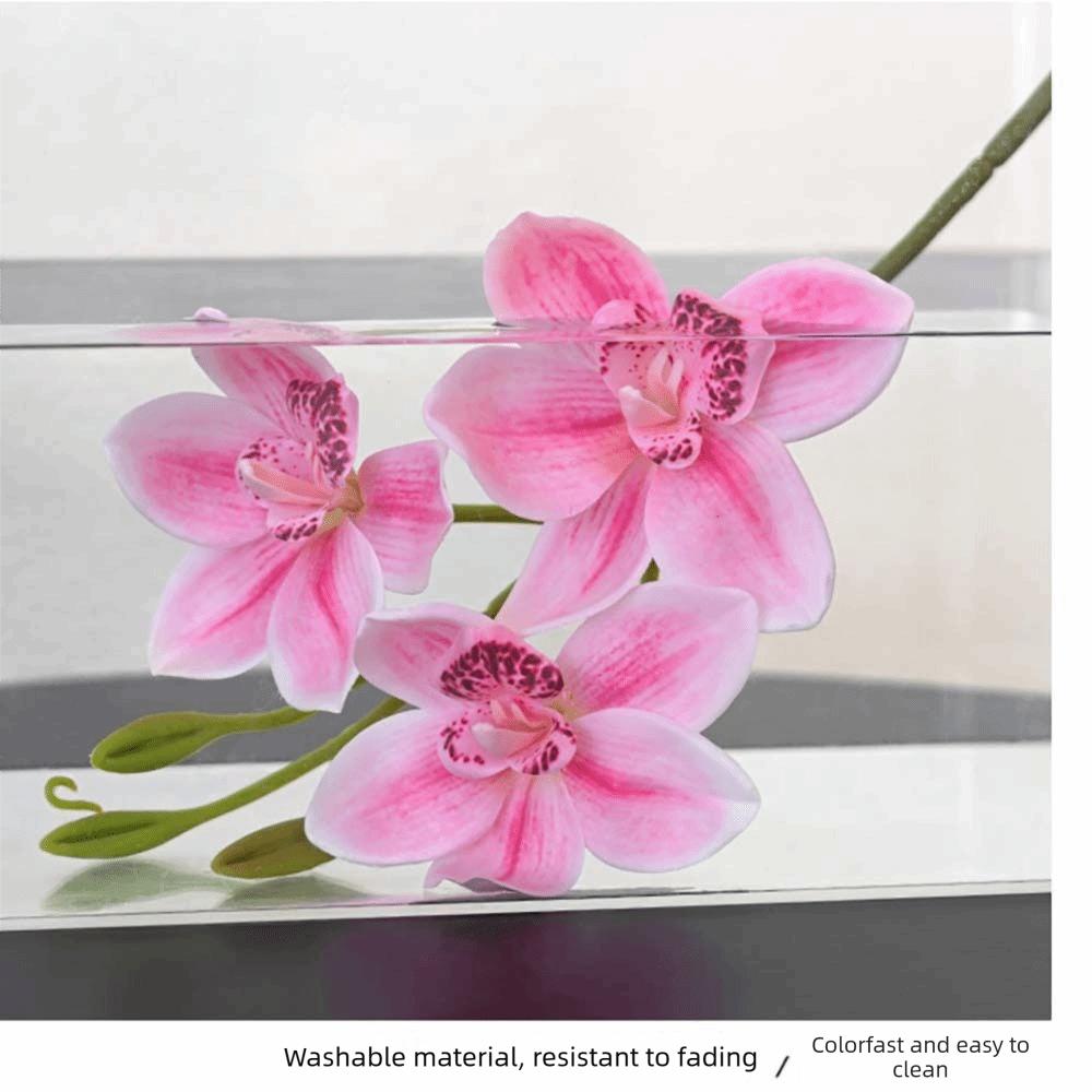 Silk Material Faux Flower 55cm Length Simulated Orchid  Living Room Decoration