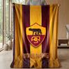 Custom Text Flannel Throw Blanket, Lightweight Cozy Bed Sofa BlanketAS Roma
